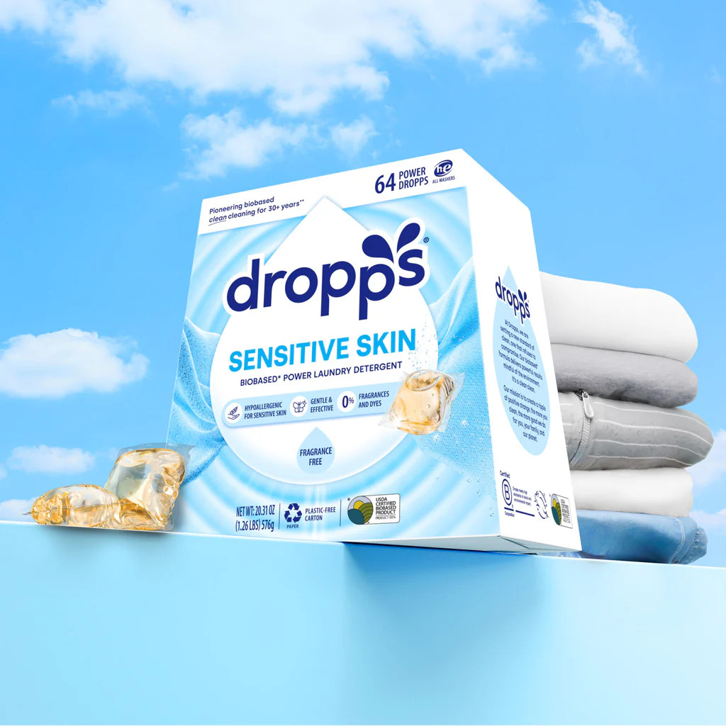 Sensitive Skin Laundry Detergent Pods, Unscented | Dropps