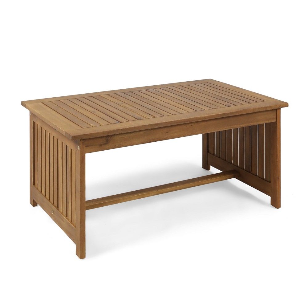 Carolina Rectangle Acacia Coffee Table - Brown - Christopher Knight Home | Target