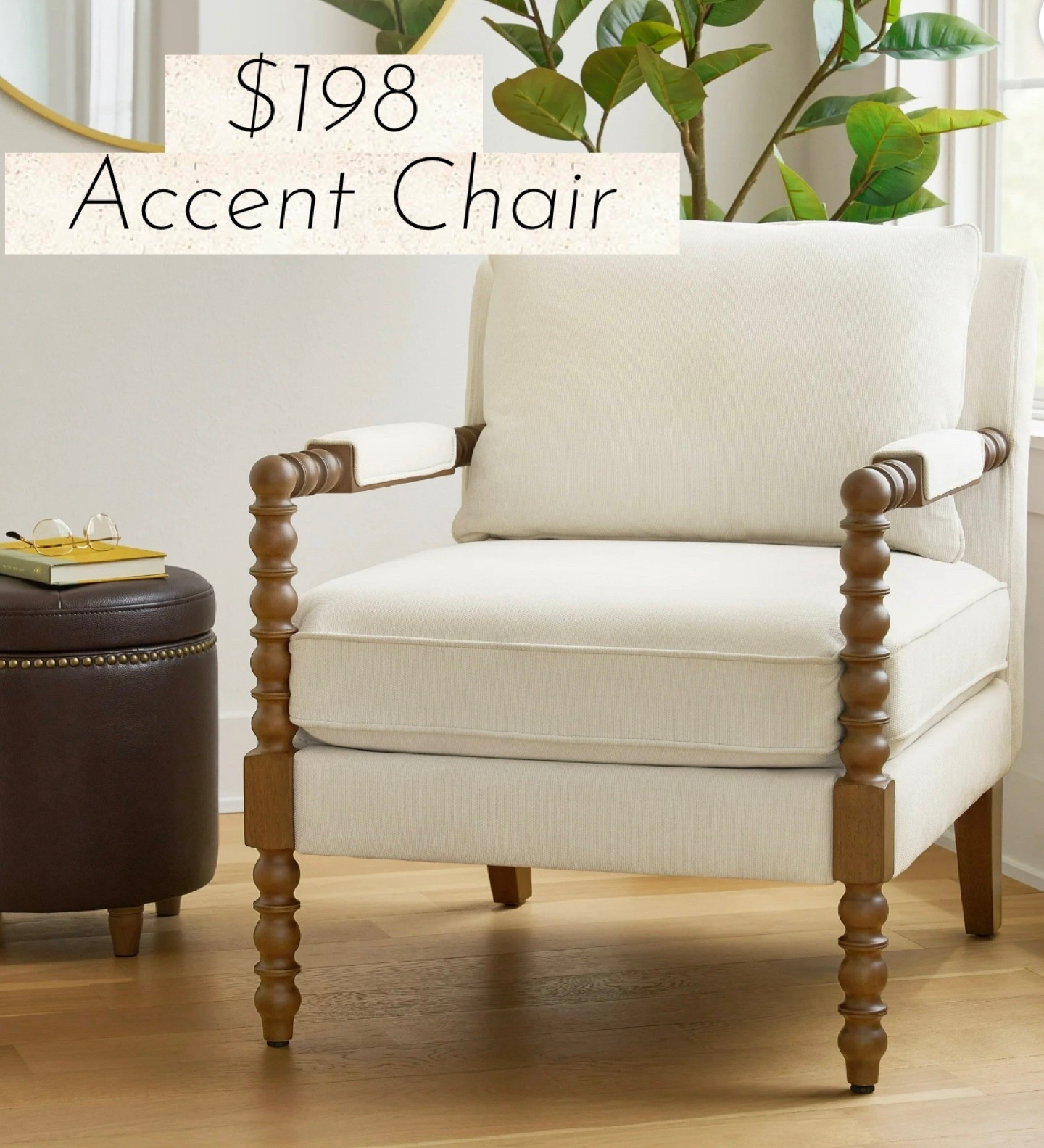 Add a touch of cozy farmhouse charm to your home with the Pioneer Woman Spindle Accent Chair. From its timeless spindle detailing to the soft, durable upholstery (available in Jade or Antique White 😍), this chair blends classic style with everyday comfort. Reversible cushions make it as practical as it is beautiful—perfect for your living room, reading nook, or quiet morning coffee corner. ✨

Which color would you choose—classic white or a bold jade statement? 💬