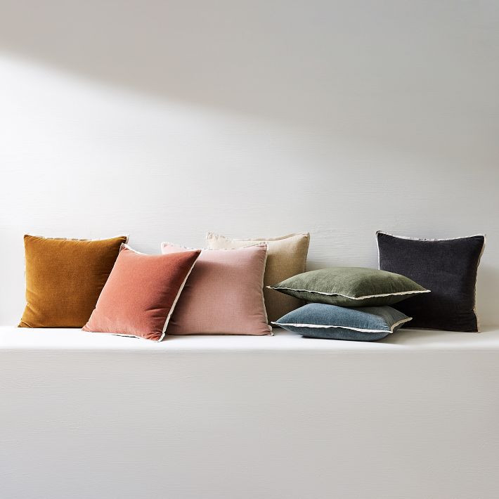 Classic Cotton Velvet Pillow Cover | West Elm (US)