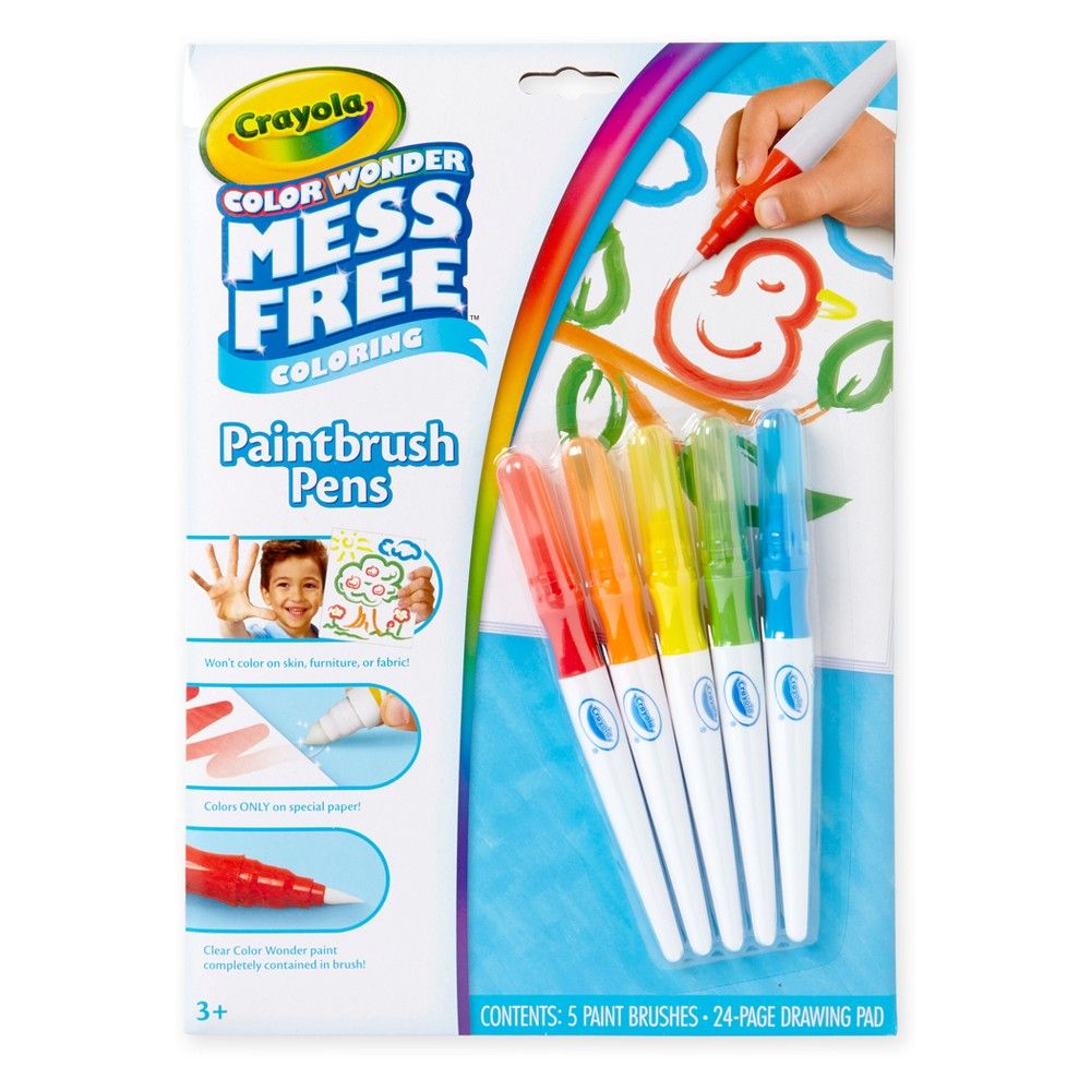 Crayola 6pc Color Wonder Paintbrush Pens Set | Target