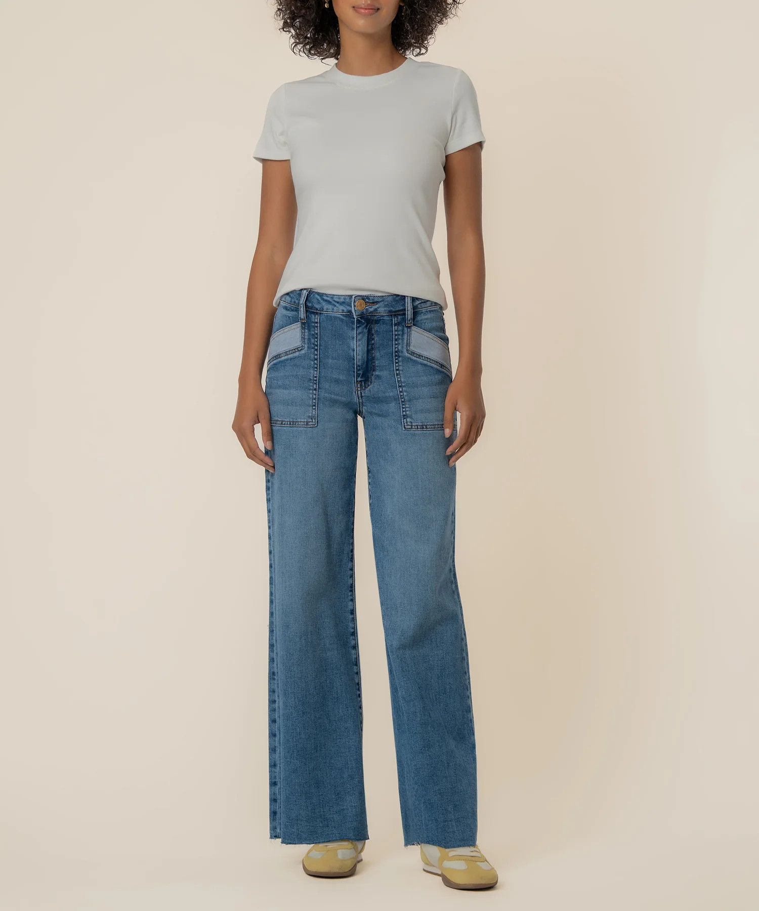 Maya High Rise Wide Leg - 2 / Success W/Medium Base Wash - Kut from the Kloth | Kut From Kloth