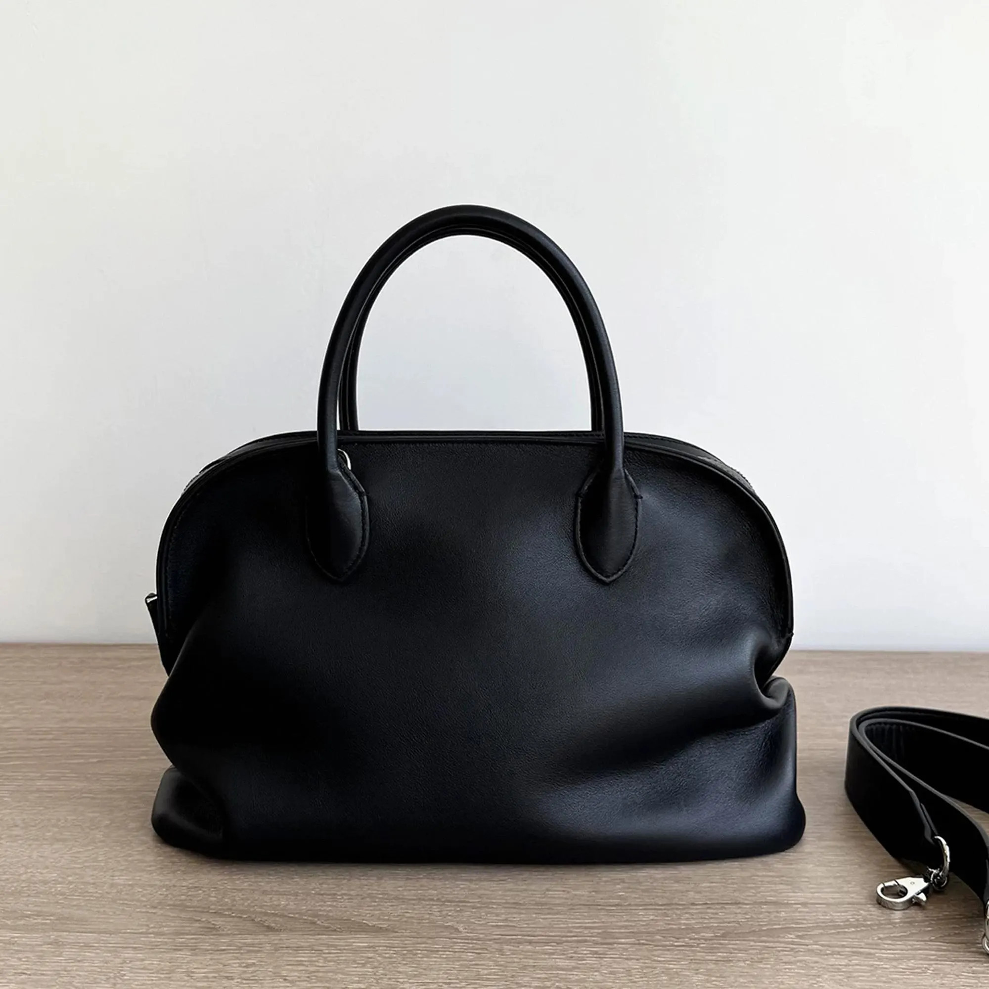 Minimalist Handbag,Genuine Leather Shoulder Bag,Timeless Tote Bag | Etsy (Global)