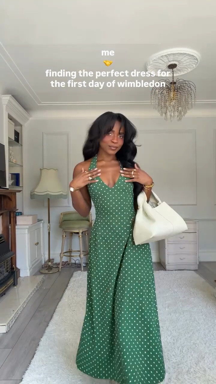 wearing green instead of white to match the tennis courts!!! 🎾🤍 @oddmuselondon 

#oddmuse #pinterestgirl #blackgirlluxury #wimbledon #summerinlondon

#LTKootd #LTKgrwm #LTKdayinmylife