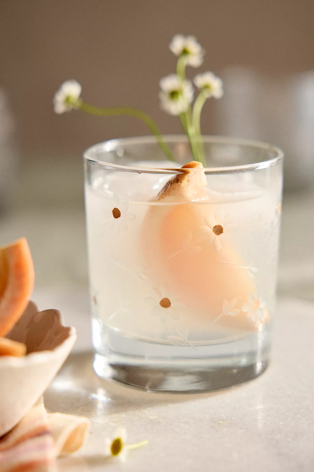 Daisy Etched Tumblers, Set of 4 | Anthropologie (US)