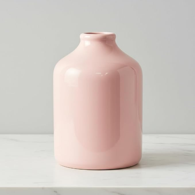 Sunddo Pink Ceramic Vase, 7 Inch | Amazon (US)