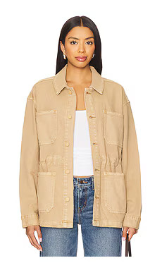 Good American Canvas Jacket in Good Khaki001 from Revolve.com | Revolve Clothing (Global)