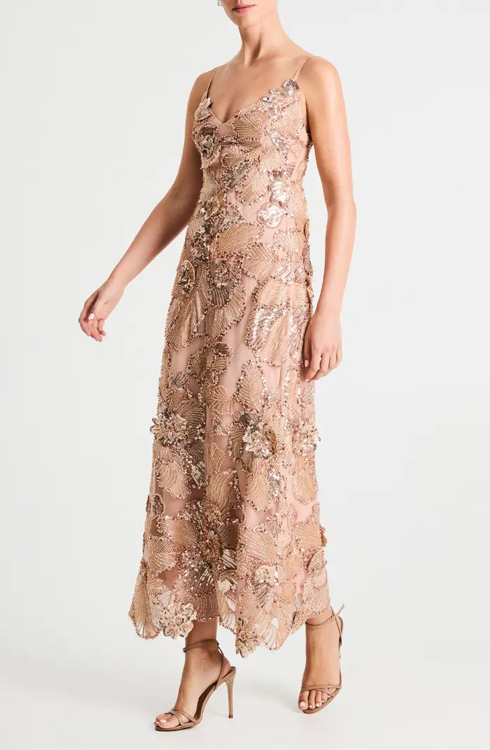Samantha Sequin Sleeveless Gown | Nordstrom