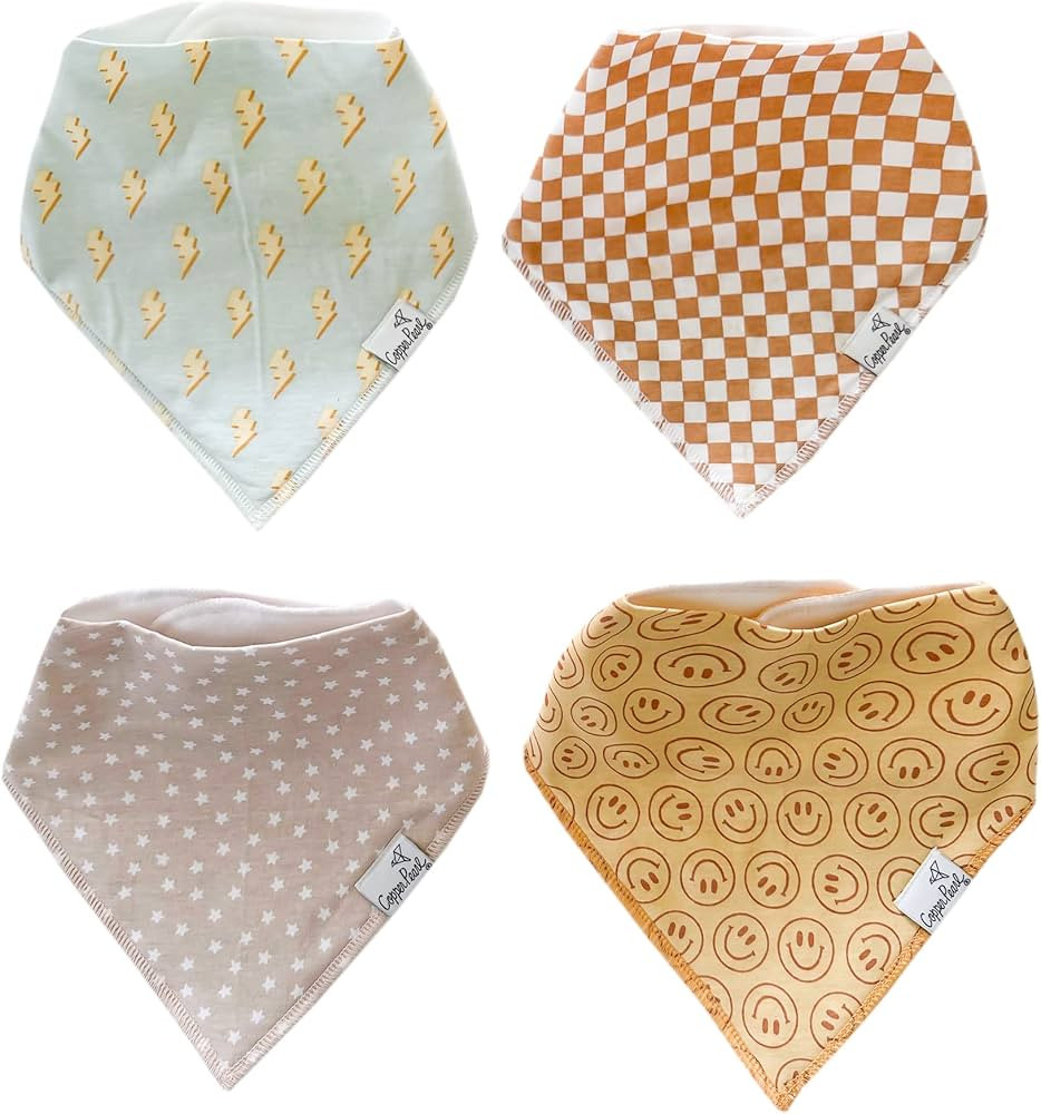 Copper Pearl Baby Bandana Drool Bibs for Drooling and Teething 4 Pack Gift Set Vance, Soft Set of... | Amazon (US)