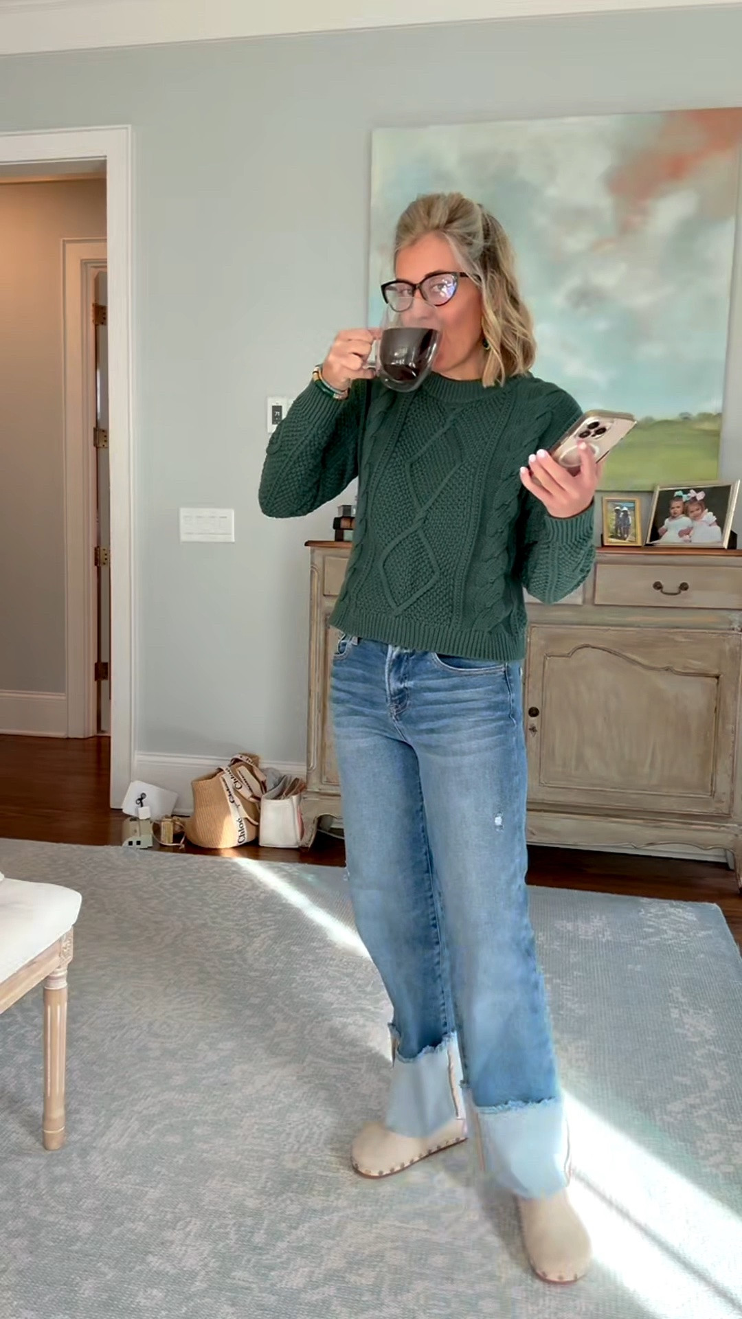 This sweater from Quince is even better than I thought! Add some bling and immediately elevate your look! 

Sweater - xs 
Jeans - 25 (sized down) 
Rothy’s - 7 (1 size down)

#LTKmomlife #LTKdayinmylife #LTKOver40