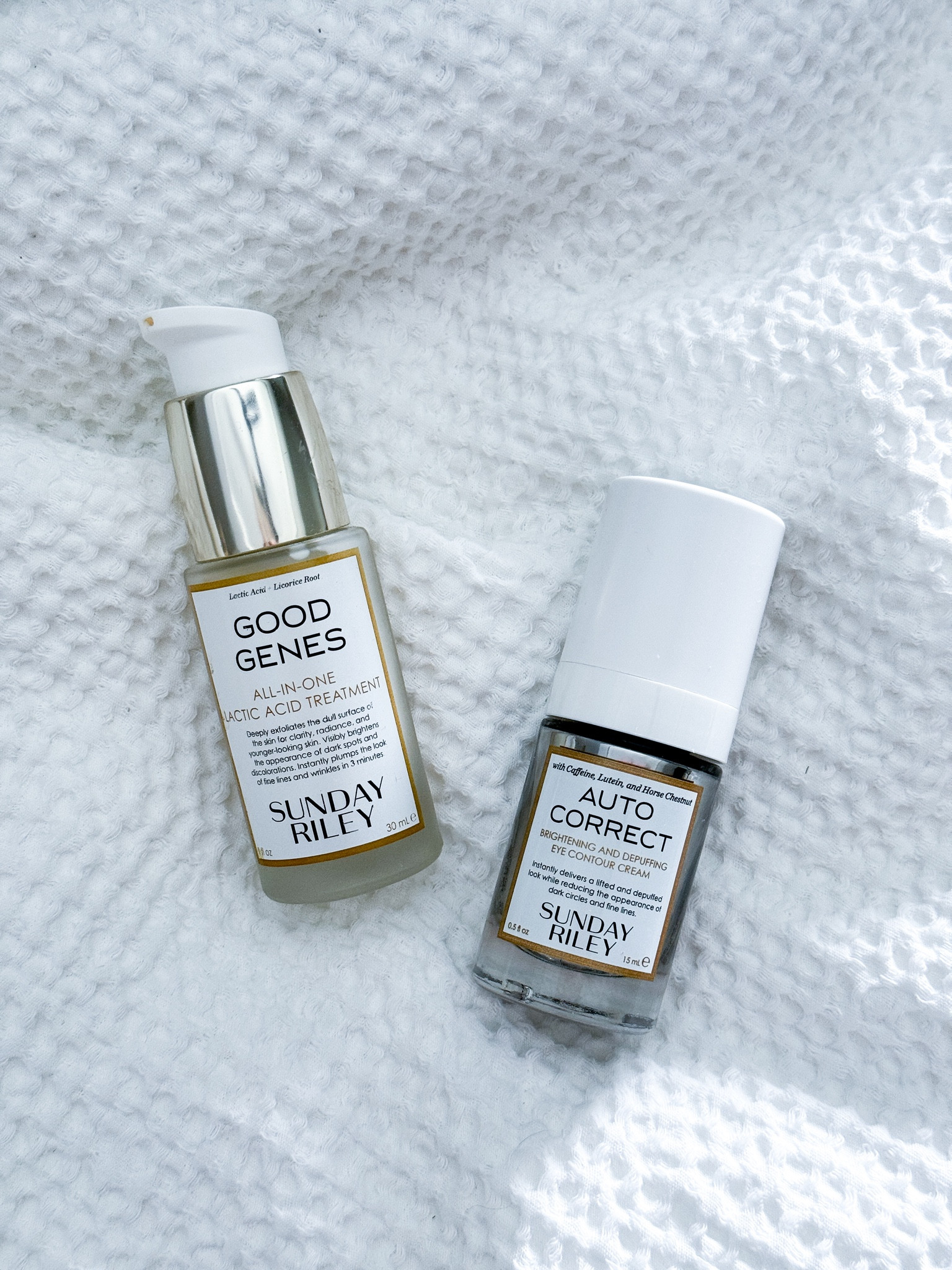 Sunday Riley skincare favorites 

Skincare 
Anti-aging 
Facial 
Eye Crean 
Glowing Skin 

#glow #healthyskin 

#LTKover40 #LTKbeauty