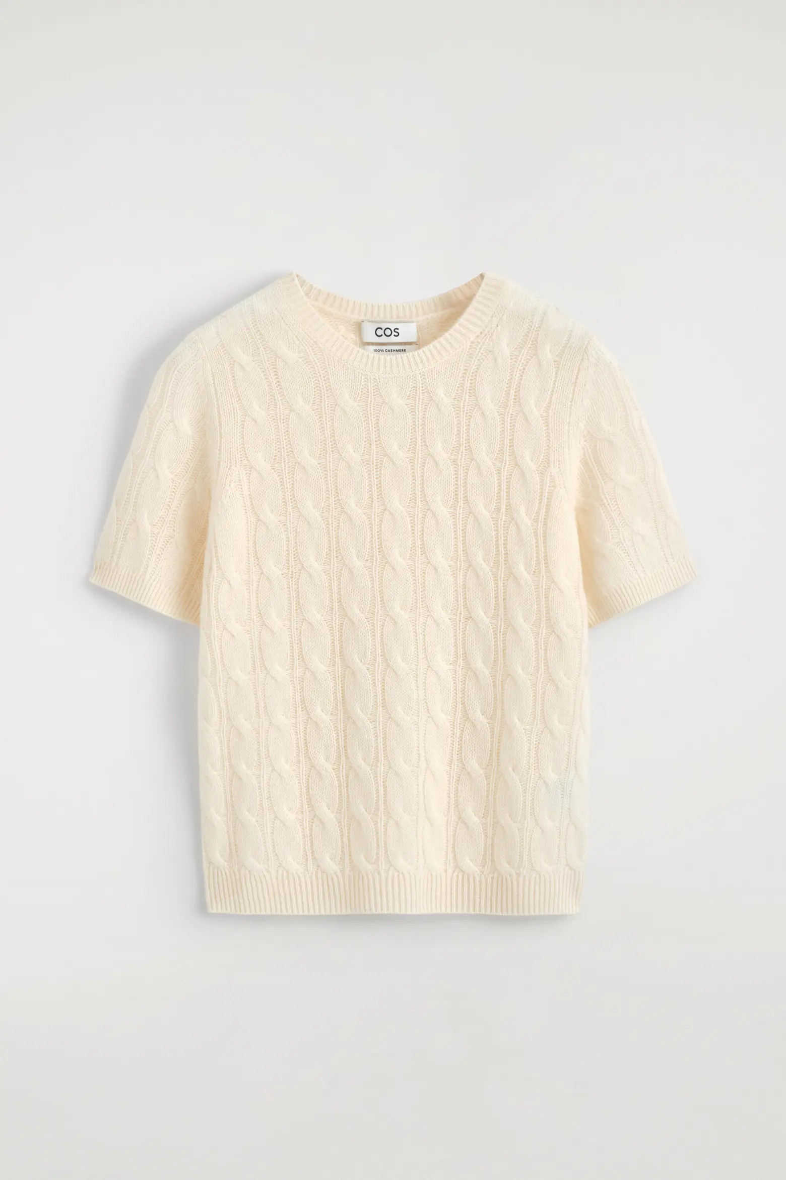 COS Cable-knit Cashmere T-shirt (Women) | Nordstrom | Nordstrom