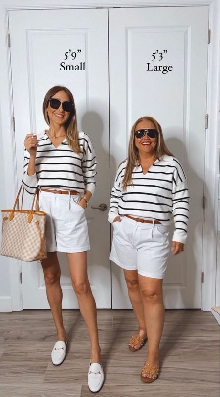 Gorgeous black and white outfit idea
Fits true to size 
I’m wearing a size small 
Eveline is wearing a size Medium 

#LTKstyletip #LTKitbag #LTKshoecrush