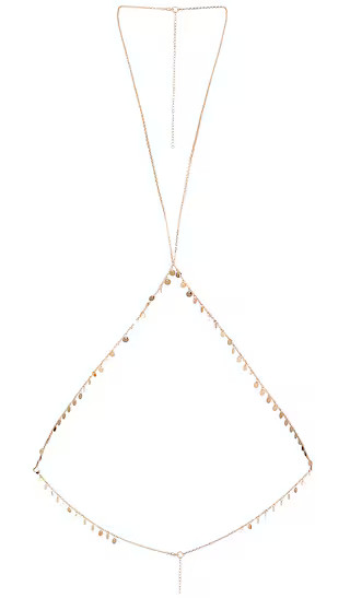 Phoebe Body Chain in Gold | Revolve Clothing (Global)