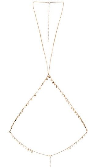 Phoebe Body Chain in Gold | Revolve Clothing (Global)