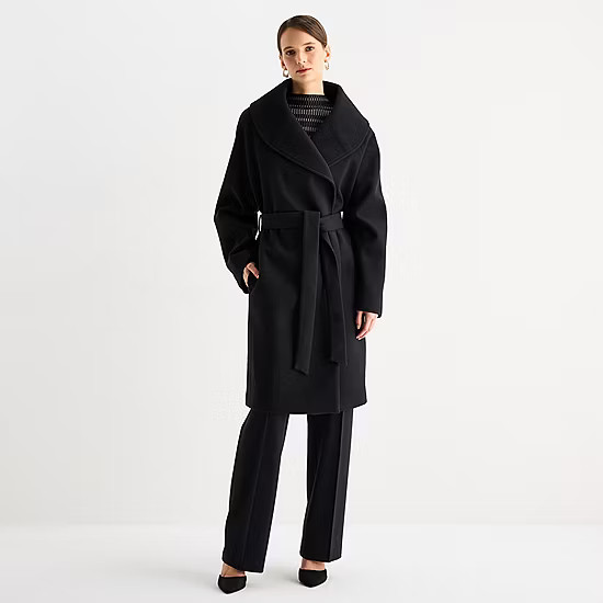 Worthington Womens Belted Heavyweight Coat | JCPenney
