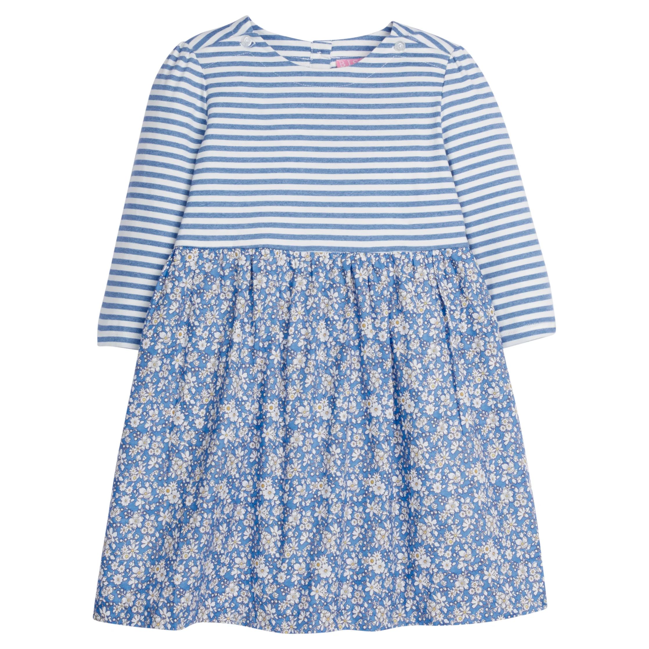 Rosie Dress - Roland Floral Blue | BISBY Kids