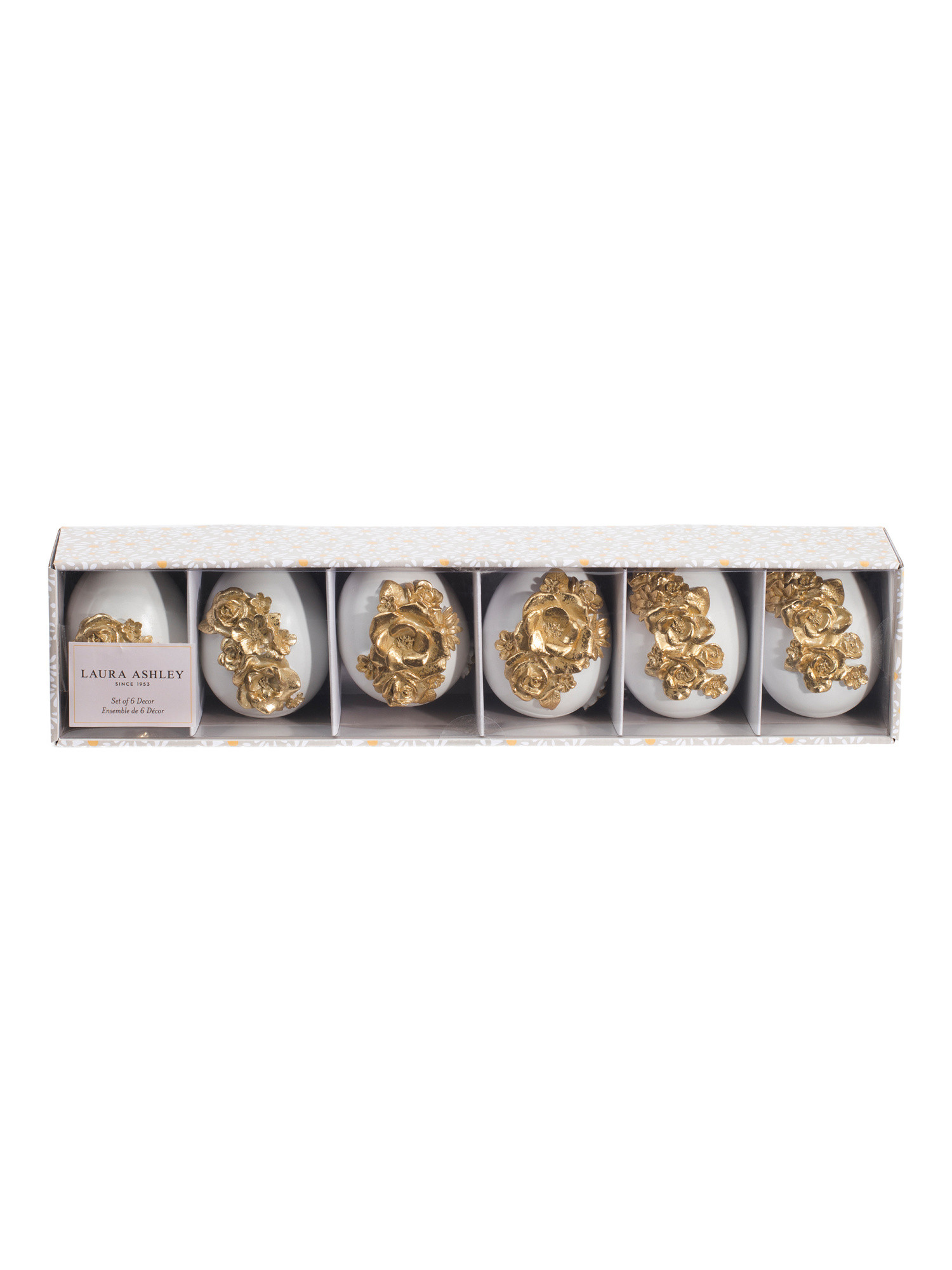 Set Of 6 Resin Eggs With Flowers | Easter | Marshalls | Marshalls
