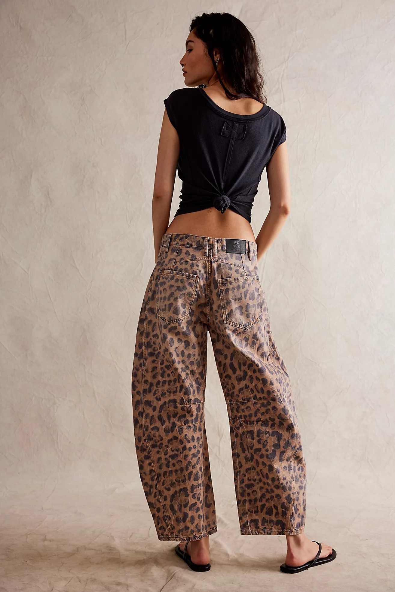 We The Free Good Luck Printed Barrel Jeans | Free People (Global - UK&FR Excluded)