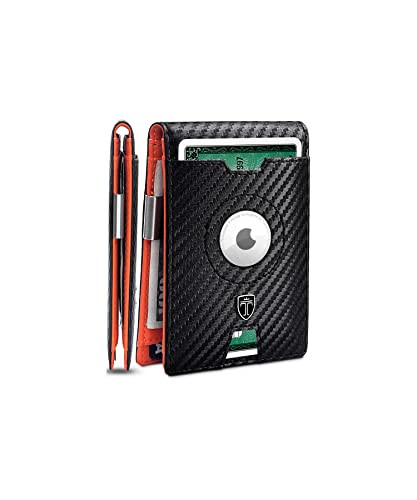TRAVANDO AirTag* Wallet Mens Wallet with Money Clip Air Tag Wallet Card Holder RFID Blocking Bifold Gifts for Men | Amazon (US)