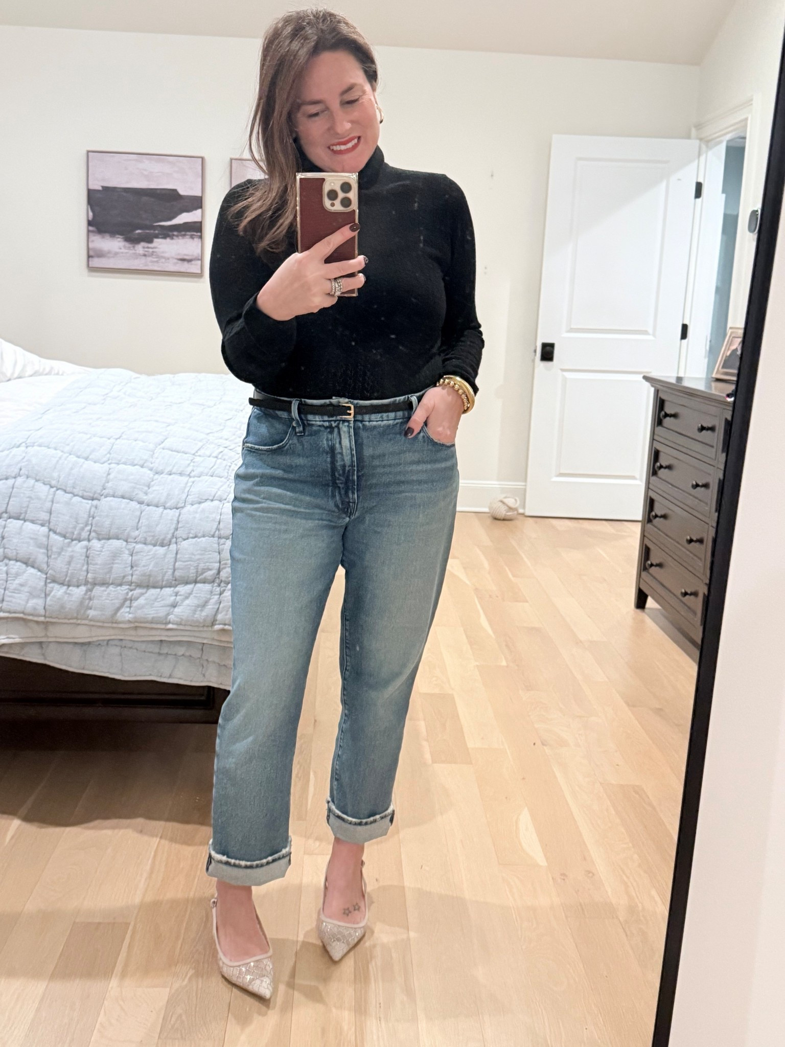 Christmas Eve fit 🎄

Linked my sweater and a similar fun pair of shoes. Mine are last years target but the ones linked are on sale for $27!! 

#LTKHoliday #LTKOver40
