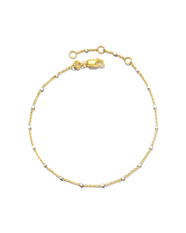 Single Satellite Chain Bracelet in Sterling Silver & 18k Yellow Gold Vermeil | Kendra Scott