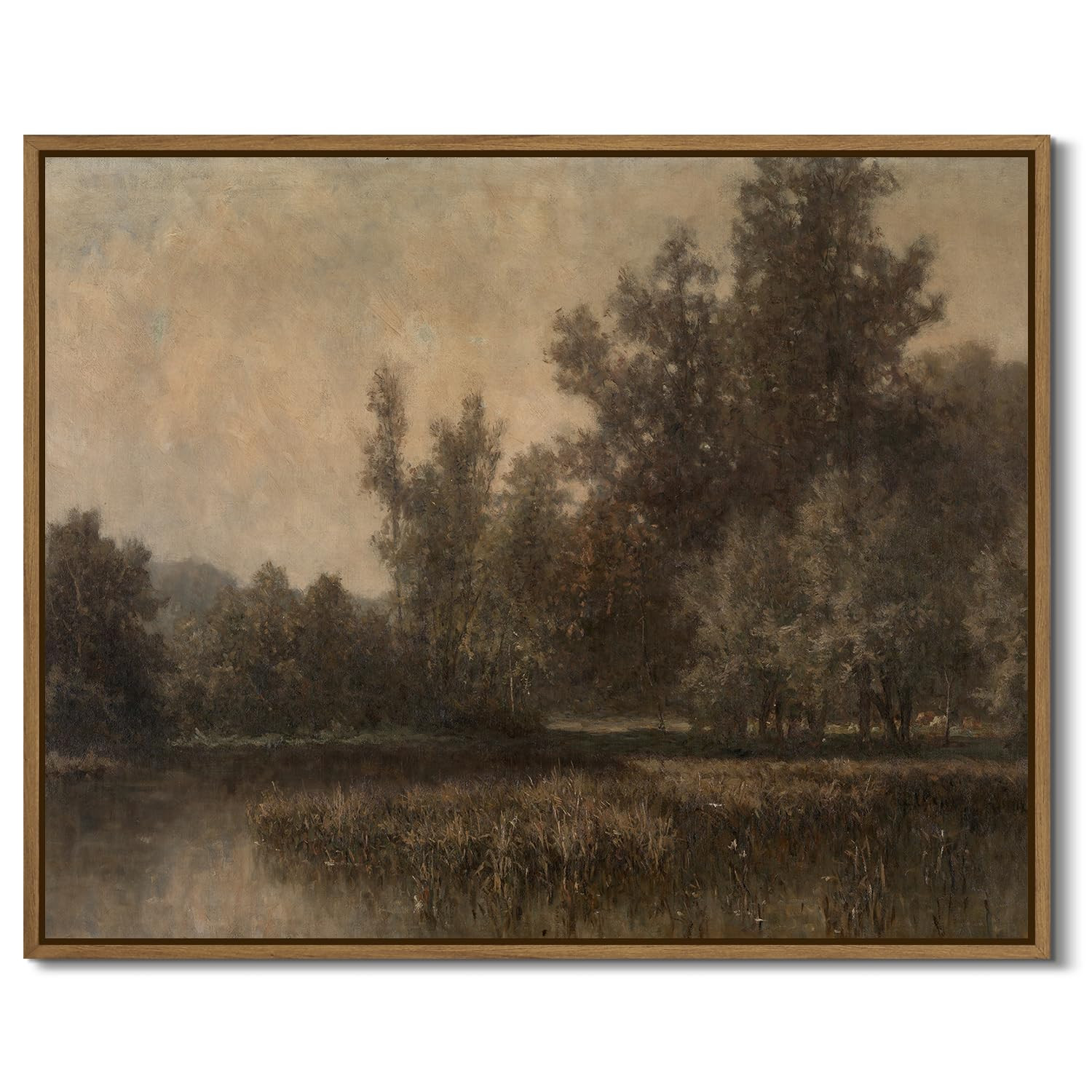 Vintage Landscape Art Prints Forest Lake Scenery Wall Art Moody Swamp Pictures Wall Decor Nature ... | Amazon (US)