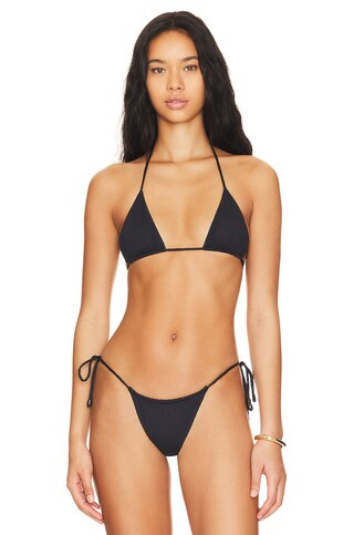 Indah Vittoria Bikini Top in Black from Revolve.com | Revolve Clothing (Global)