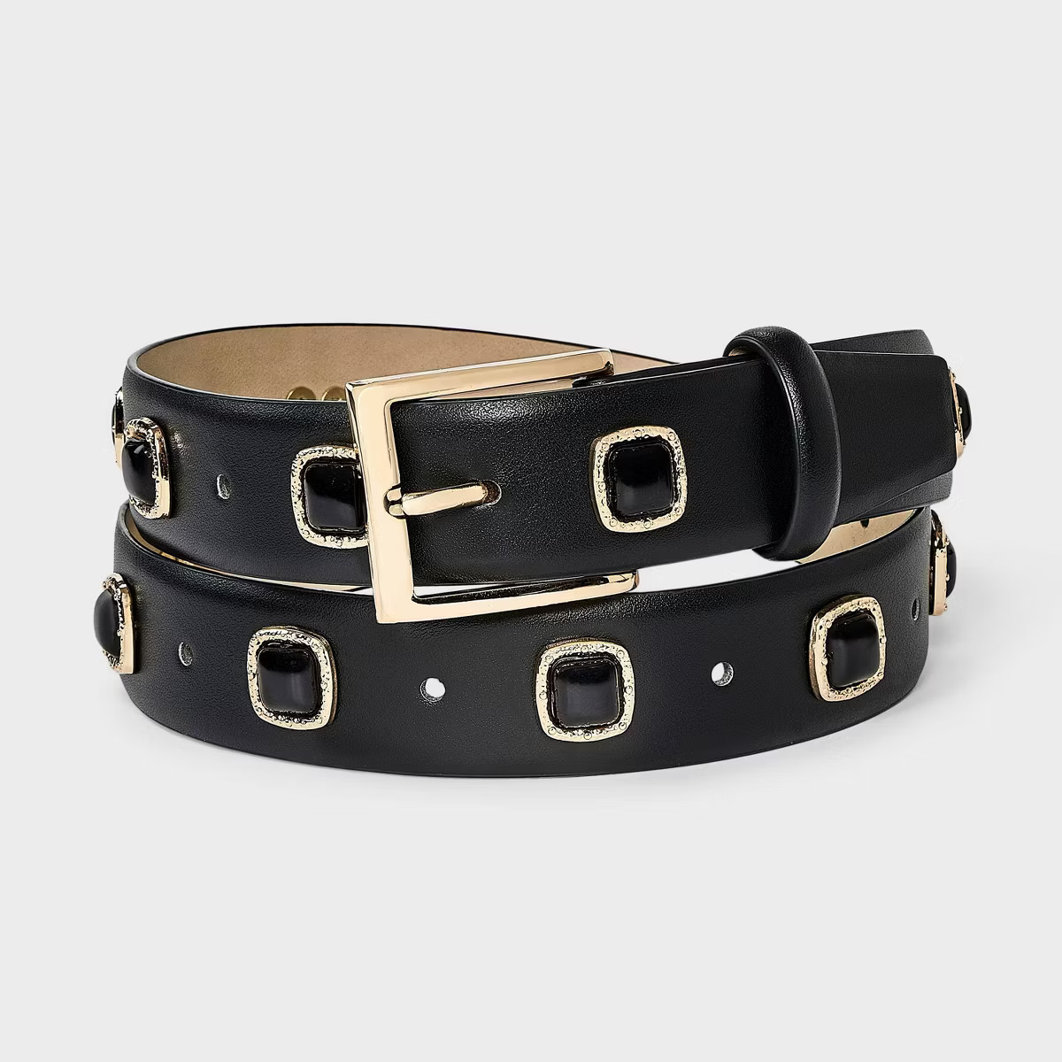 Hammer Square Stud Belt - A New Day™ Black XL | Target