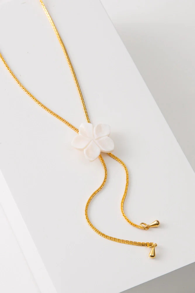 Plumeria Lariat | Noonday | Necklaces | Noonday