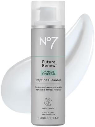 No7 Future Renew Damage Reversal Peptide Gentle Face Cleanser, 5 Fl Oz | Amazon (US)