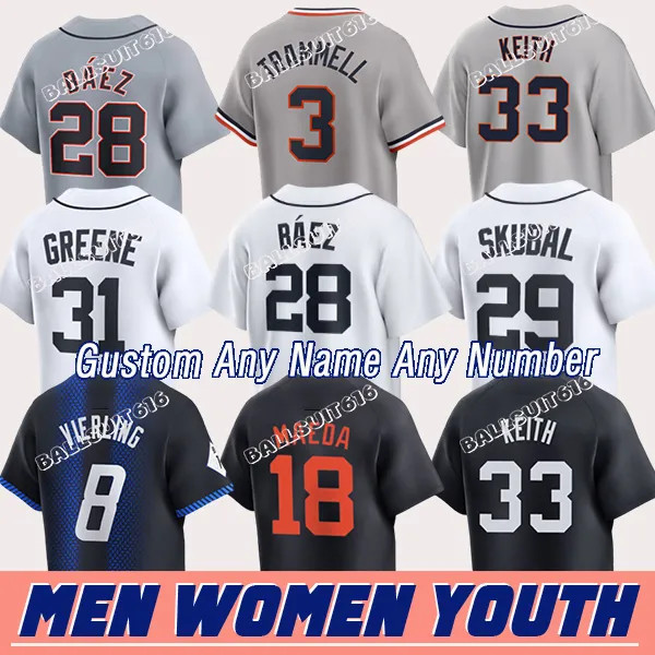 #29 Tarik Skubal Jersey #31 Riley Greene Jersey Tigers Jerseys Javier Baez Spencer Torkelson Kent... | DHGate