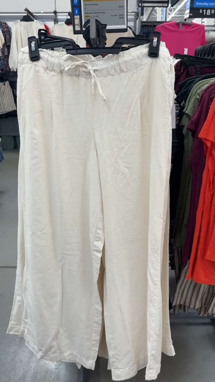 Easy linen pants for summer 🤍 So good with a tank, tee, or swimsuit over vacation!

spring, summer, pants, linen pants, summer outfit, walmart 

 #LTKootd #LTKSeasonal #LTKTravel