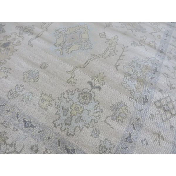 Hand Knotted Ivory Oushak with Wool Oriental Rug (5'11" x 9'6") - 5'11" x 9'6" - Overstock - 3640... | Bed Bath & Beyond