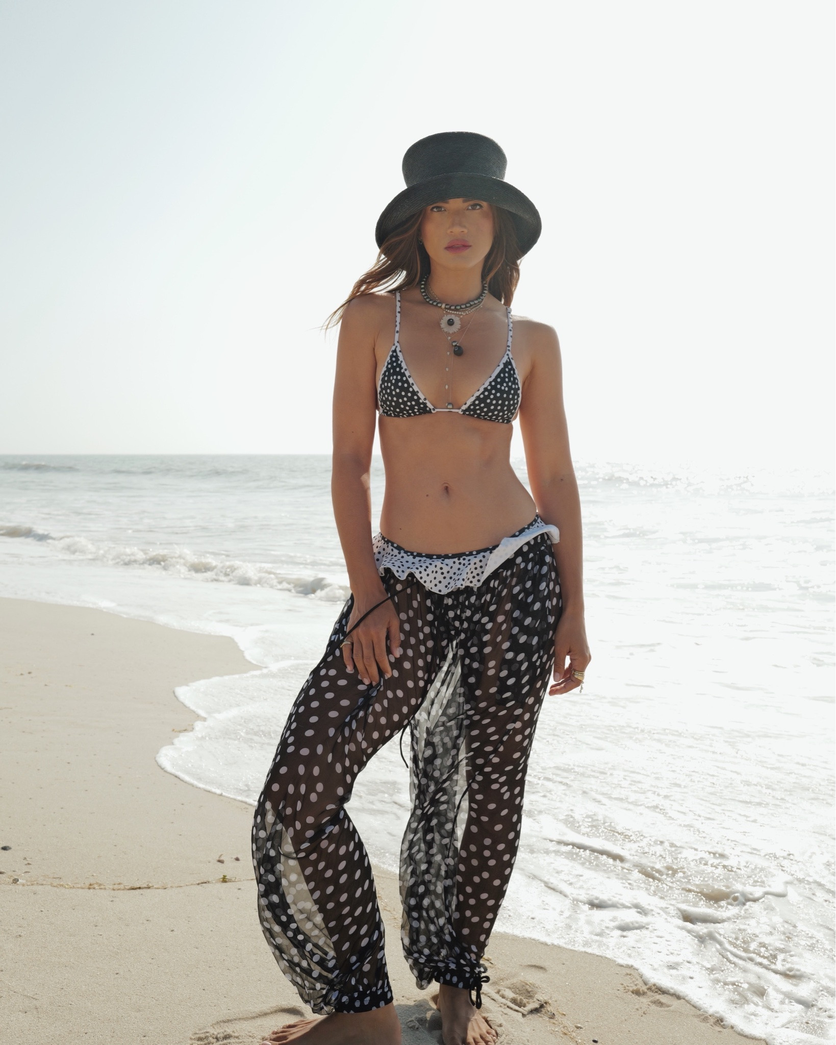 Polka dot perfection🖤🤍

#LTKSwim #LTKSeasonal #LTKTravel