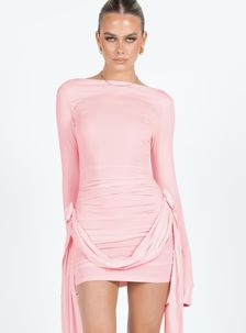 Glory Mini Dress Blush | Princess Polly US