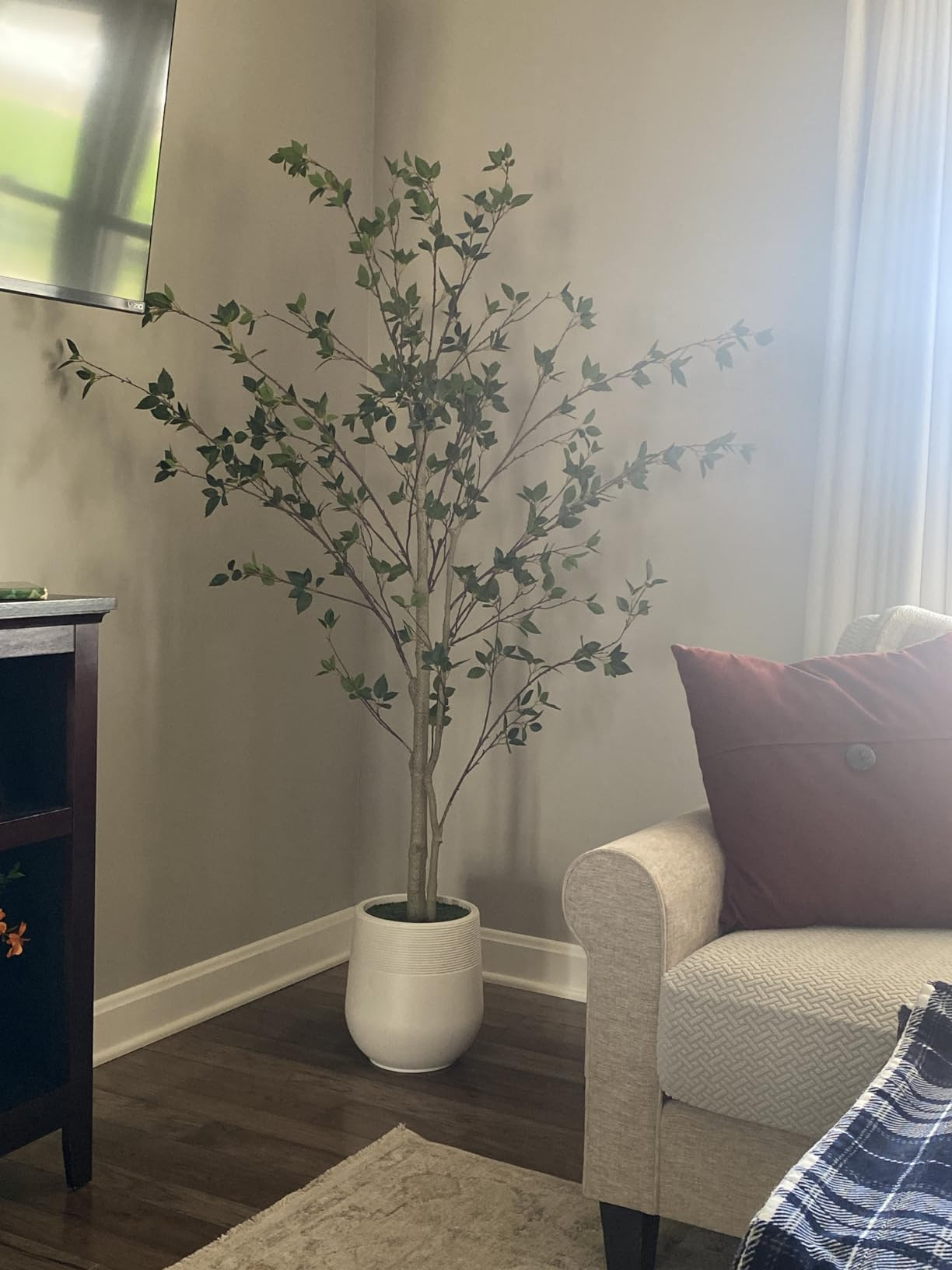 Bellacat 7ft Minimalist Artificial Citrus Tree with Large Exquisite Planter, 84in Faux Citrus Tre... | Amazon (US)