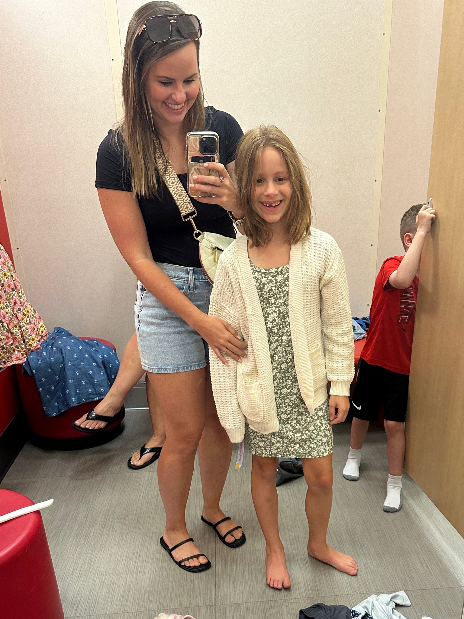 Fall outfit: found some great kids clothes while Back to school shopping at target! This is a cute ribbed dress she picked out (comes in a ton of colors) and we paired it with this cute waffle knit girls cardigan! Great outfit for church or play with some biker shorts under it & sneakers! 

#LTKKids #LTKFamily #LTKBacktoSchool