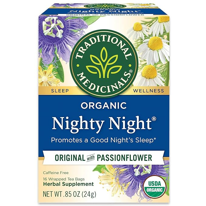 Traditional Medicinals Organic Nighty Night with Passionflower Herbal Tea, Promotes a Good Night... | Amazon (US)