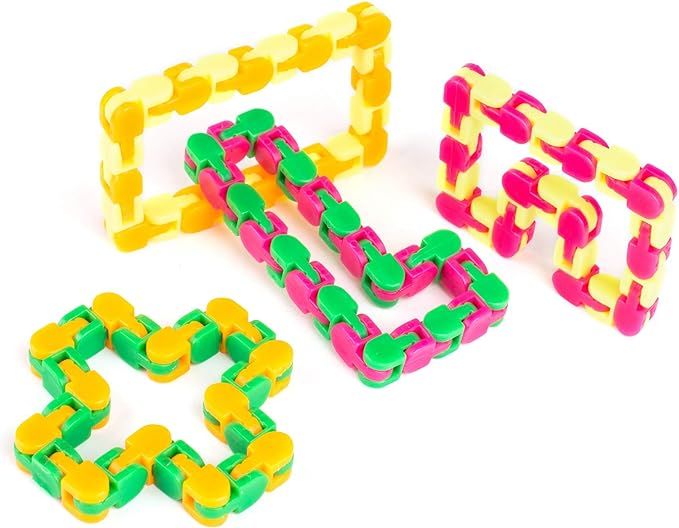 Neliblu Wacky Tracks Snap and Click Fidget Toys for Sensory Kids - Snake Puzzles, Assorted Colors... | Amazon (US)