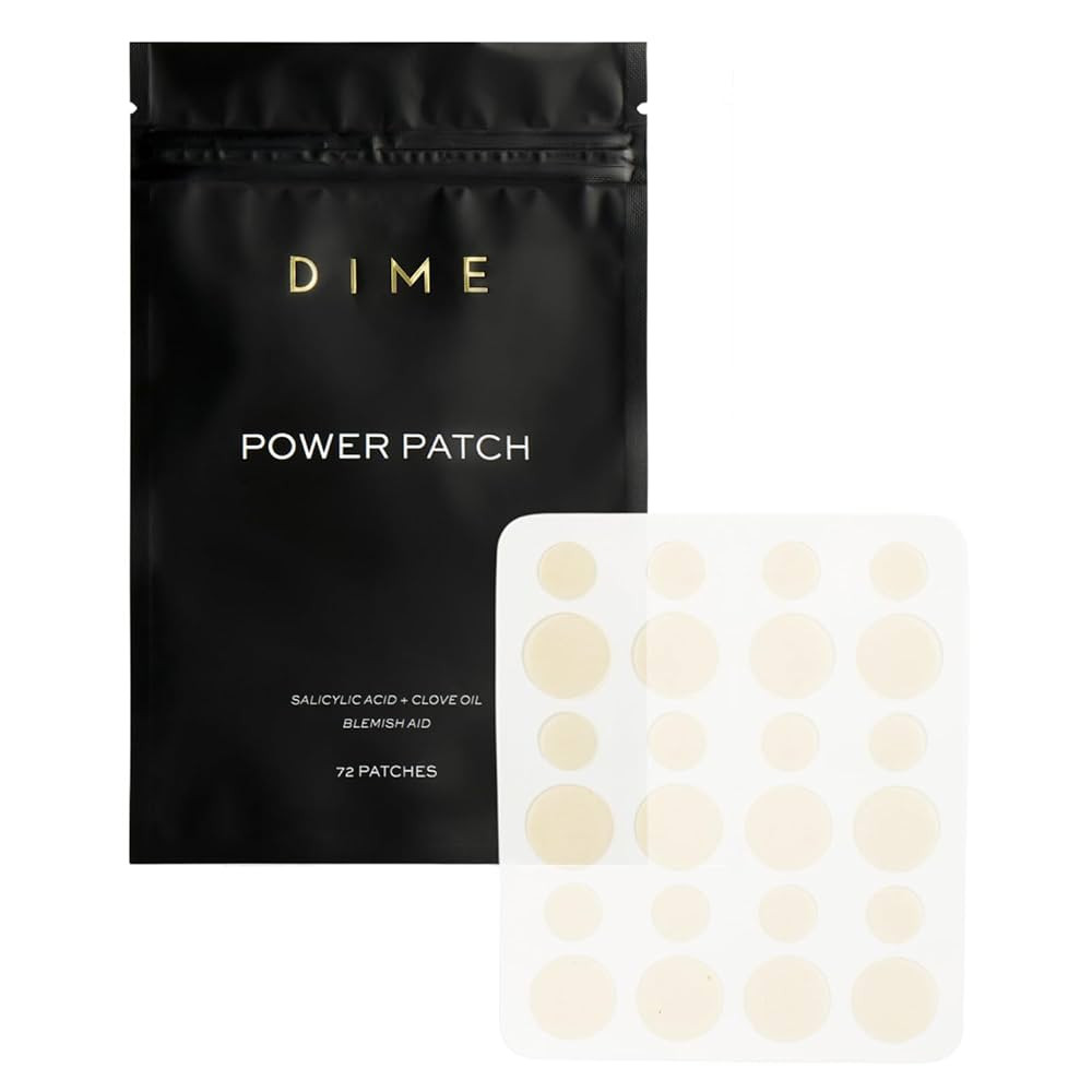 DIME Beauty Power Patch, 72 Count - Hydrocolloid Pimple Patches, Zit Spot and Blemish Aid with Sa... | Amazon (US)