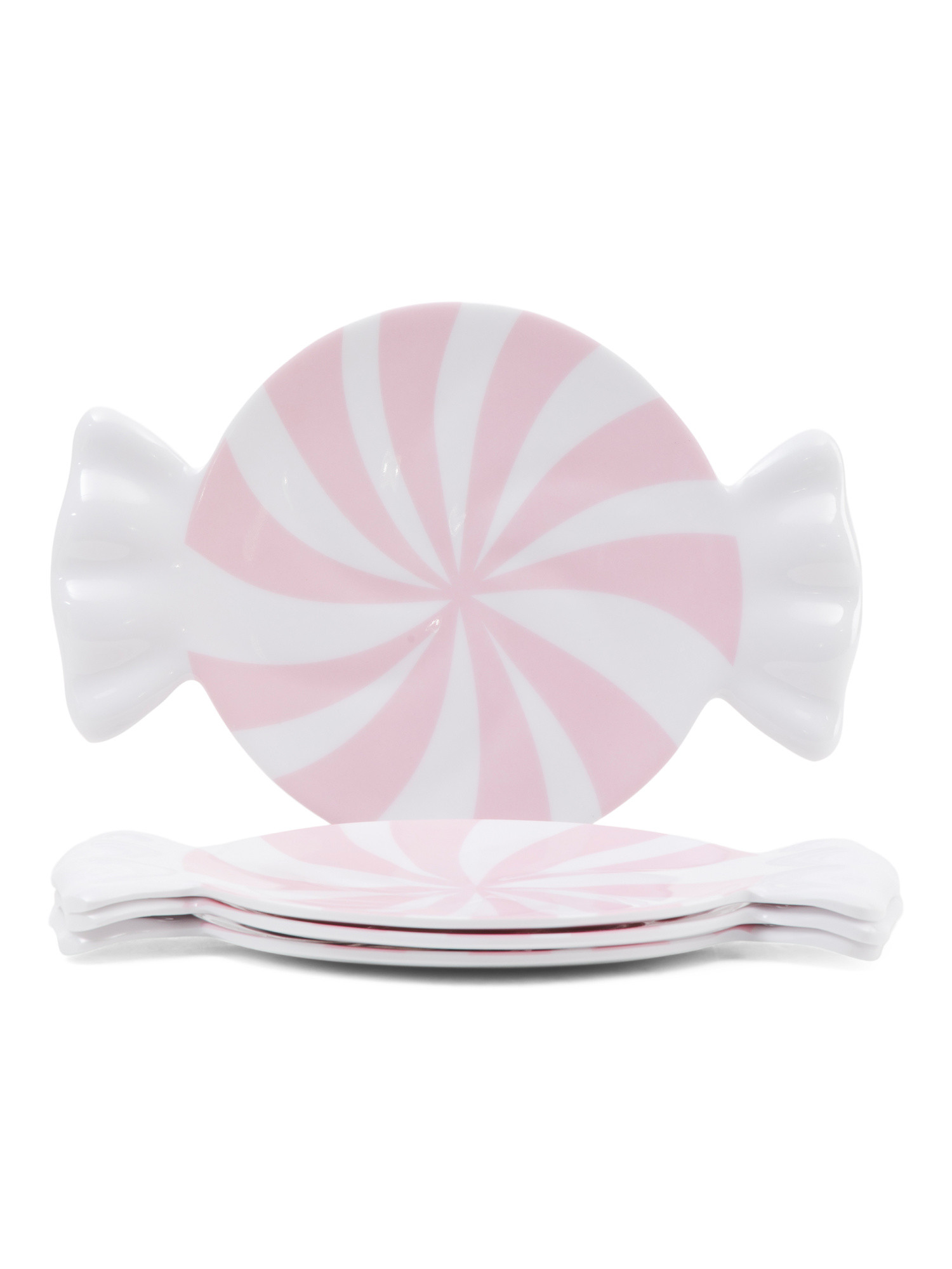 Set Of 4 Circle Candy Figural App Plates | Marshalls