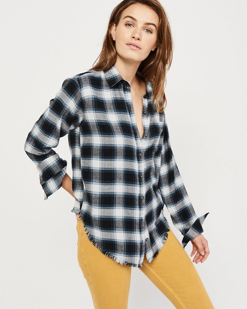 Slim Boyfriend Flannel Shirt | Abercrombie & Fitch US & UK