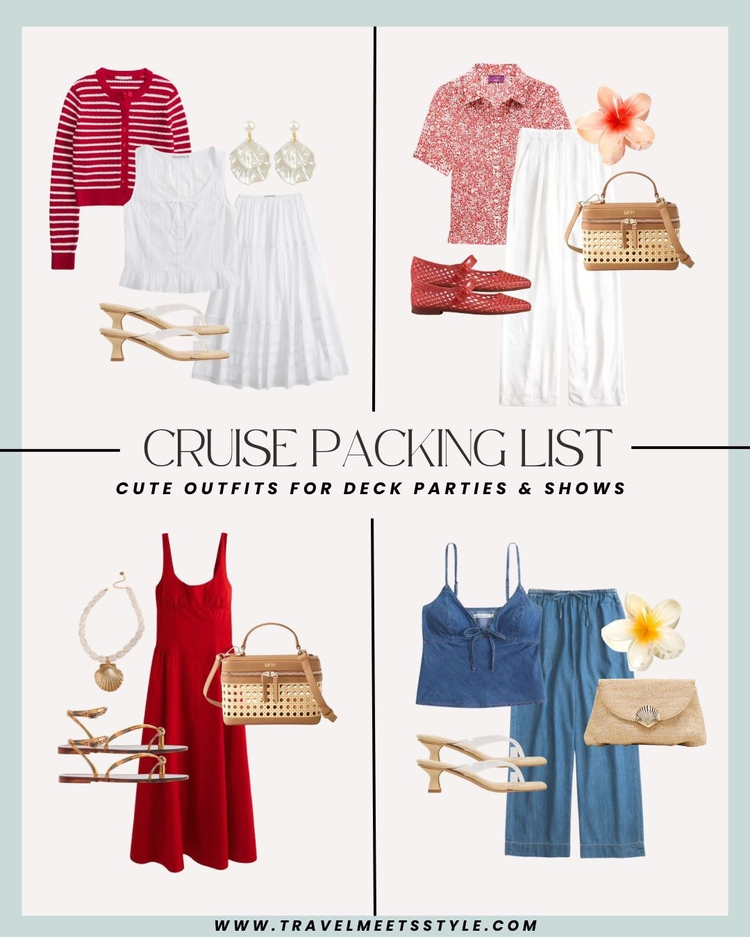 Headed on a cruise and need some help packing for your trip? This is your destination for the ultimate cruise packing list. Explore here for cruise outfits (including cute cruise outfits for deck parties & shows as pictured) + cruise essentials for every adventure 🚢 Visit travelmeetsstyle.com to read the full post! 

#LTKTravel