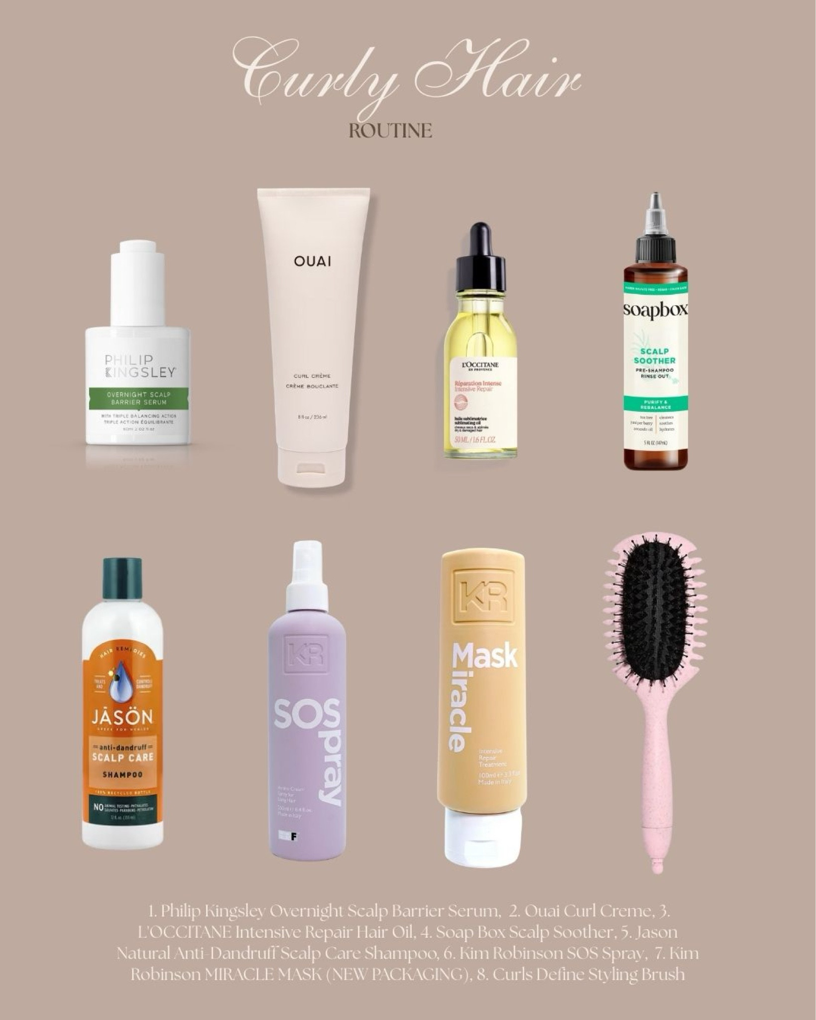 Products and routine for curly girls, video on YouTube Channel 

#LTKbeauty