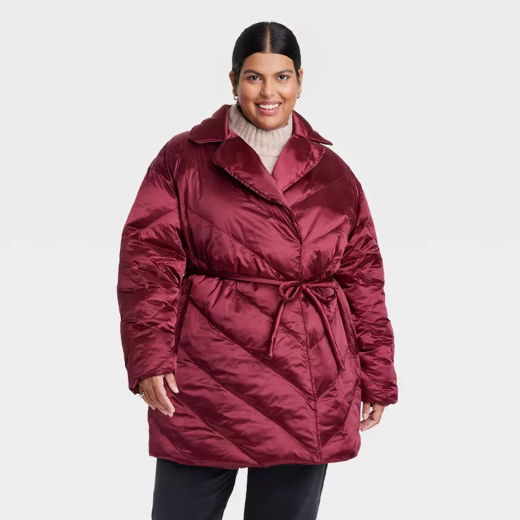 Women's Plus Size Puffer Jacket - Ava & Viv™ | Target