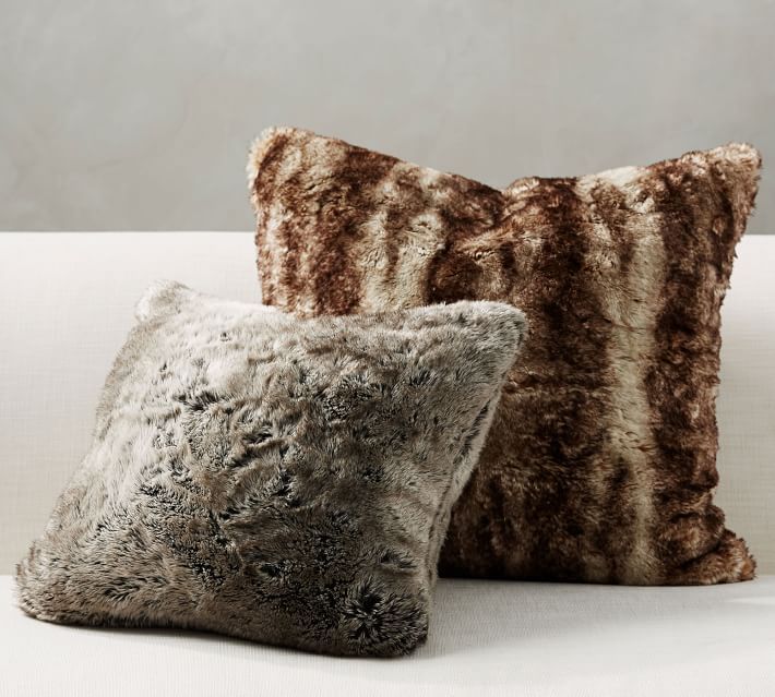 Faux Fur Ombre Pillow Covers | Pottery Barn (US)