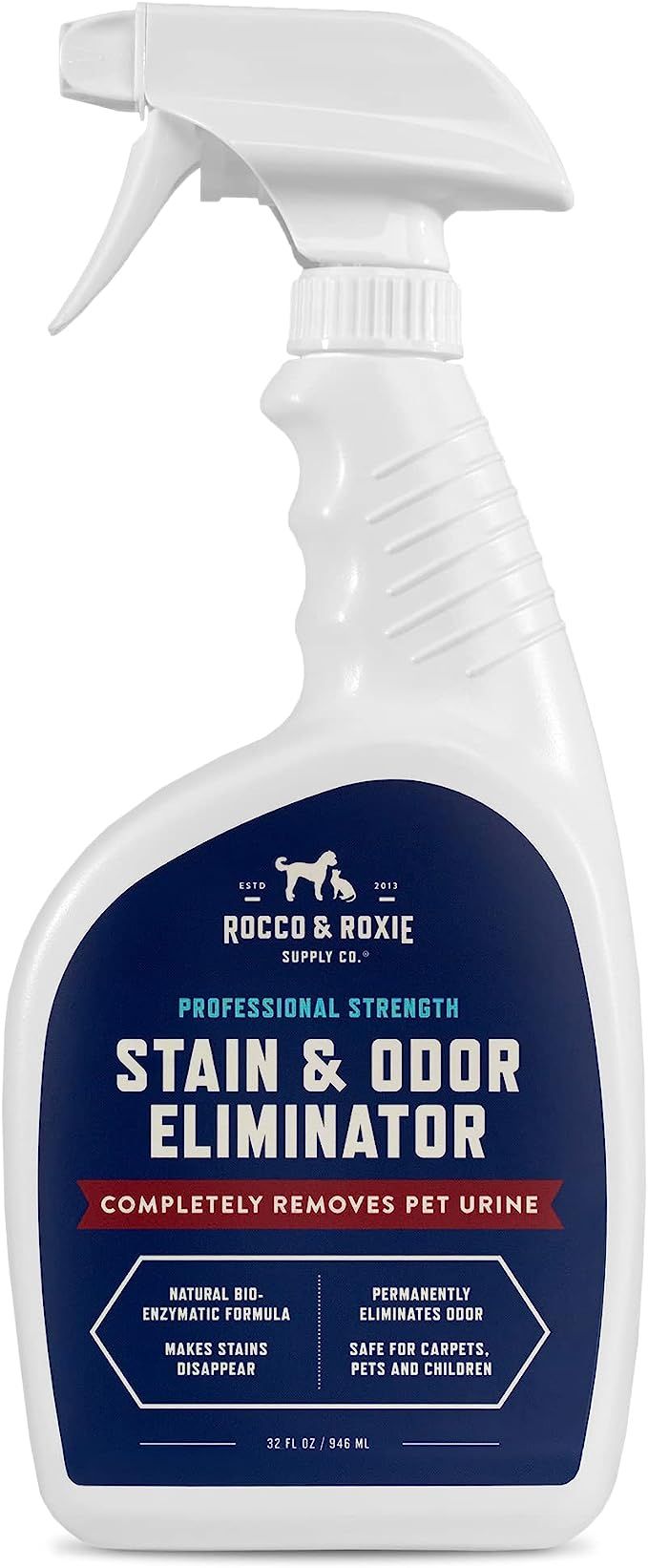 Rocco & Roxie Stain & Odor Eliminator for Strong Odor - Enzyme-Powered Pet Odor Eliminator for Ho... | Amazon (US)