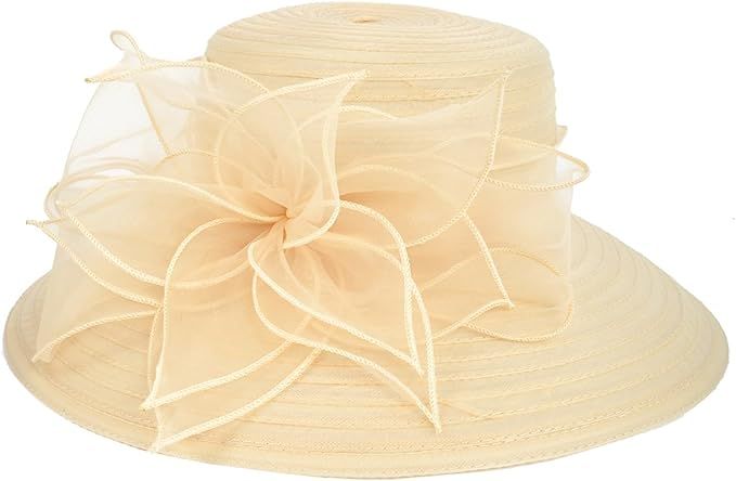 Kentucky Derby Dress Church Cloche Hat Sweet Cute Floral Bucket Hat | Amazon (US)
