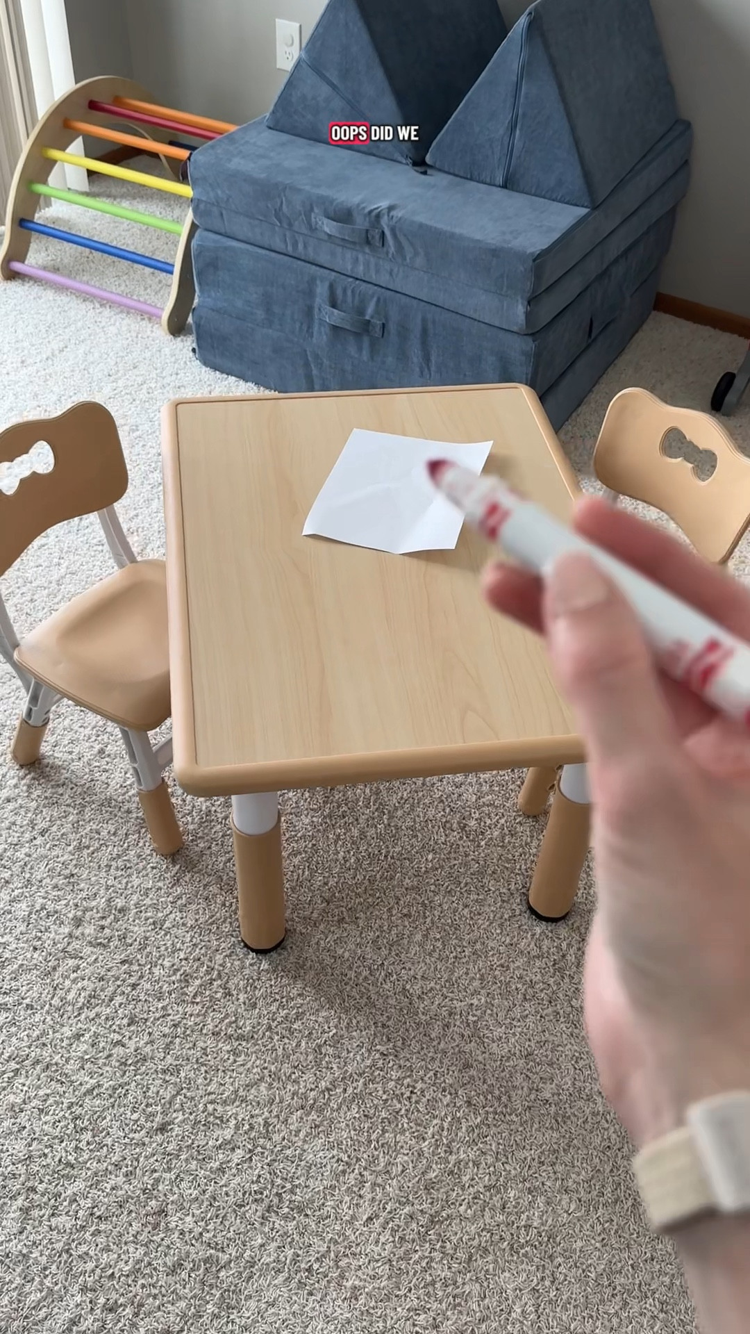 Hey some art on the table? No problem this table wipes clean in seconds. I can’t recommend this kids table enough! 

#LTKKids #LTKHome